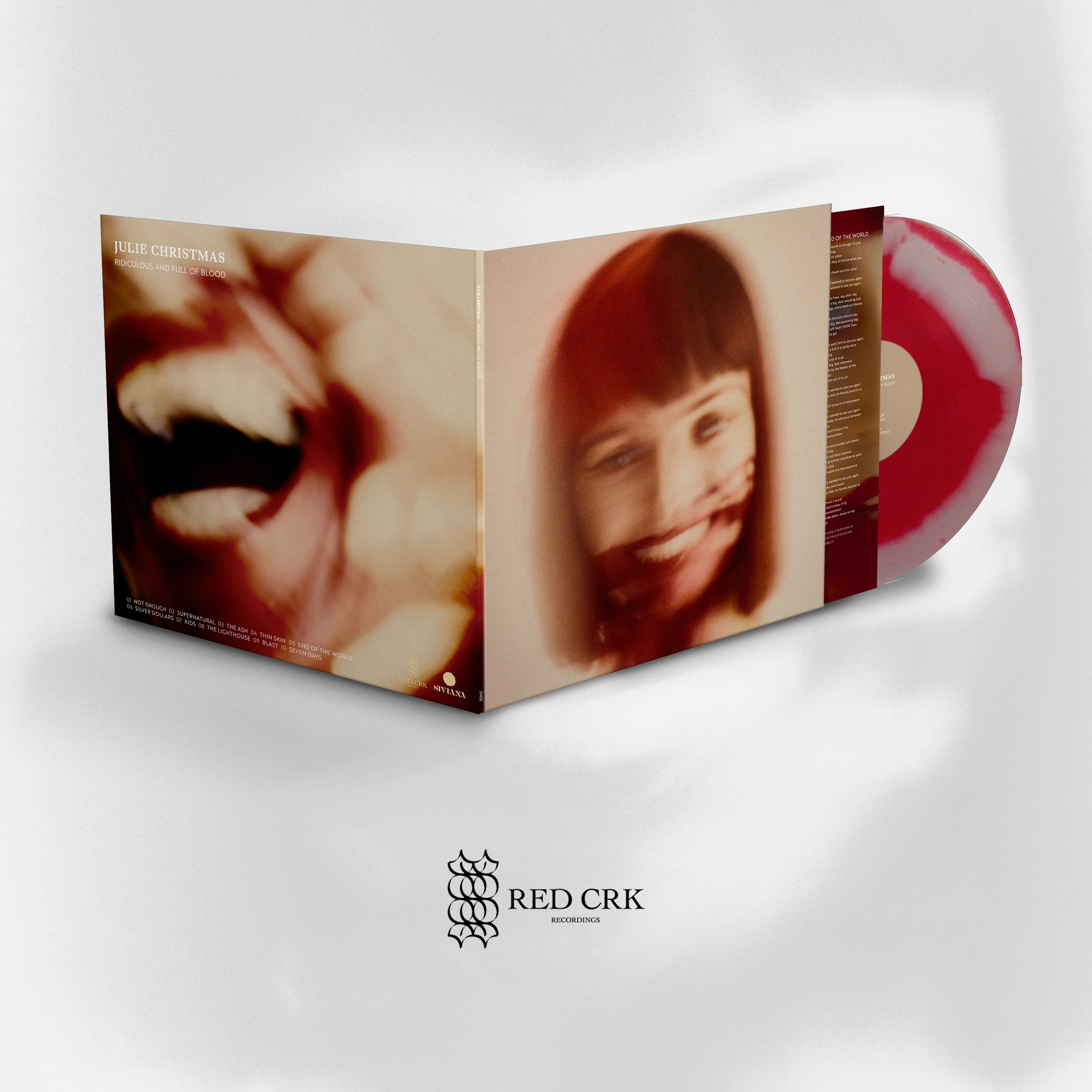 JULIE CHRISTMAS - Ridiculous And Full Of Blood Bone and Red LP LTD TO 300