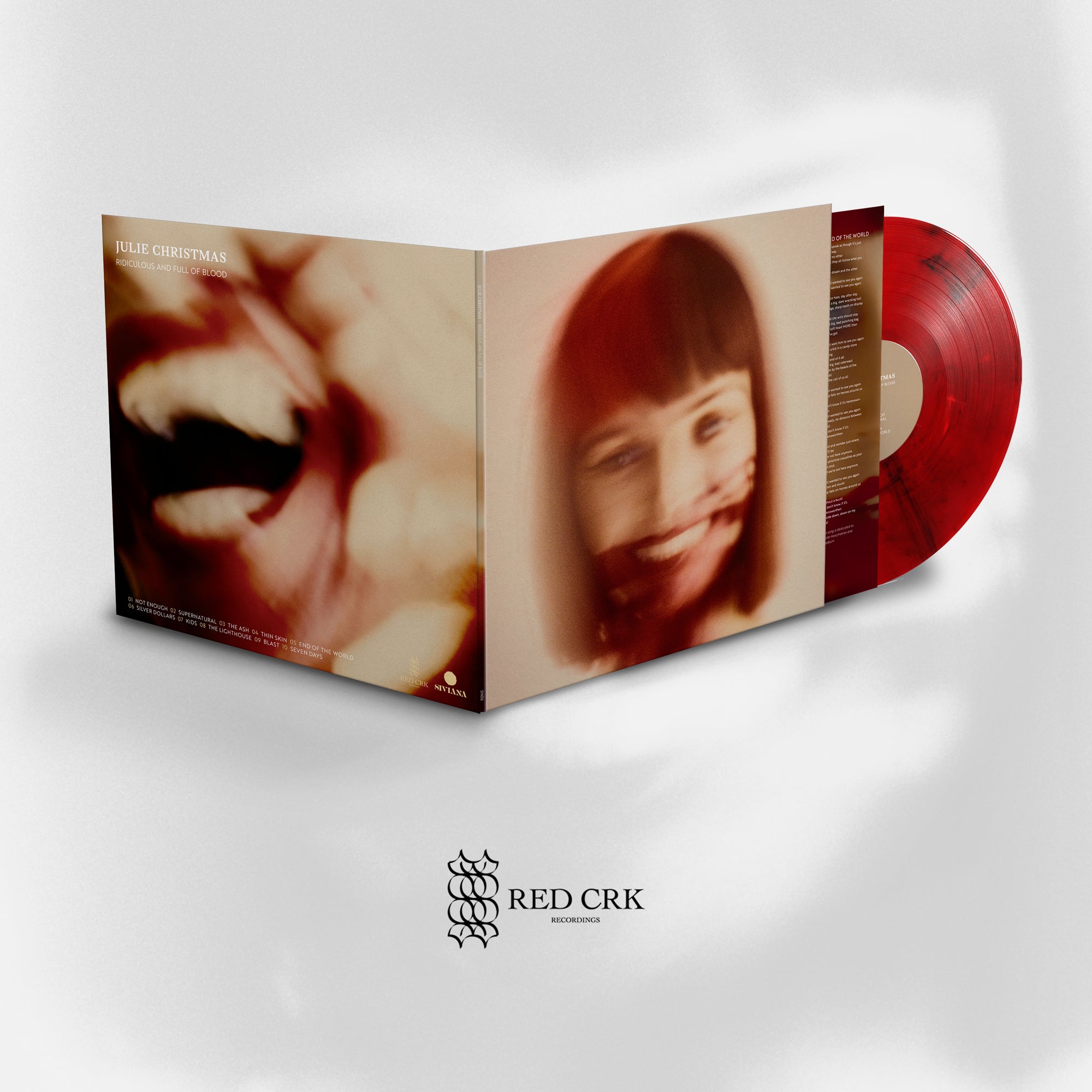 JULIE CHRISTMAS - Ridiculous And Full Of Blood Red w/Marbled Black LP LTD TO 300